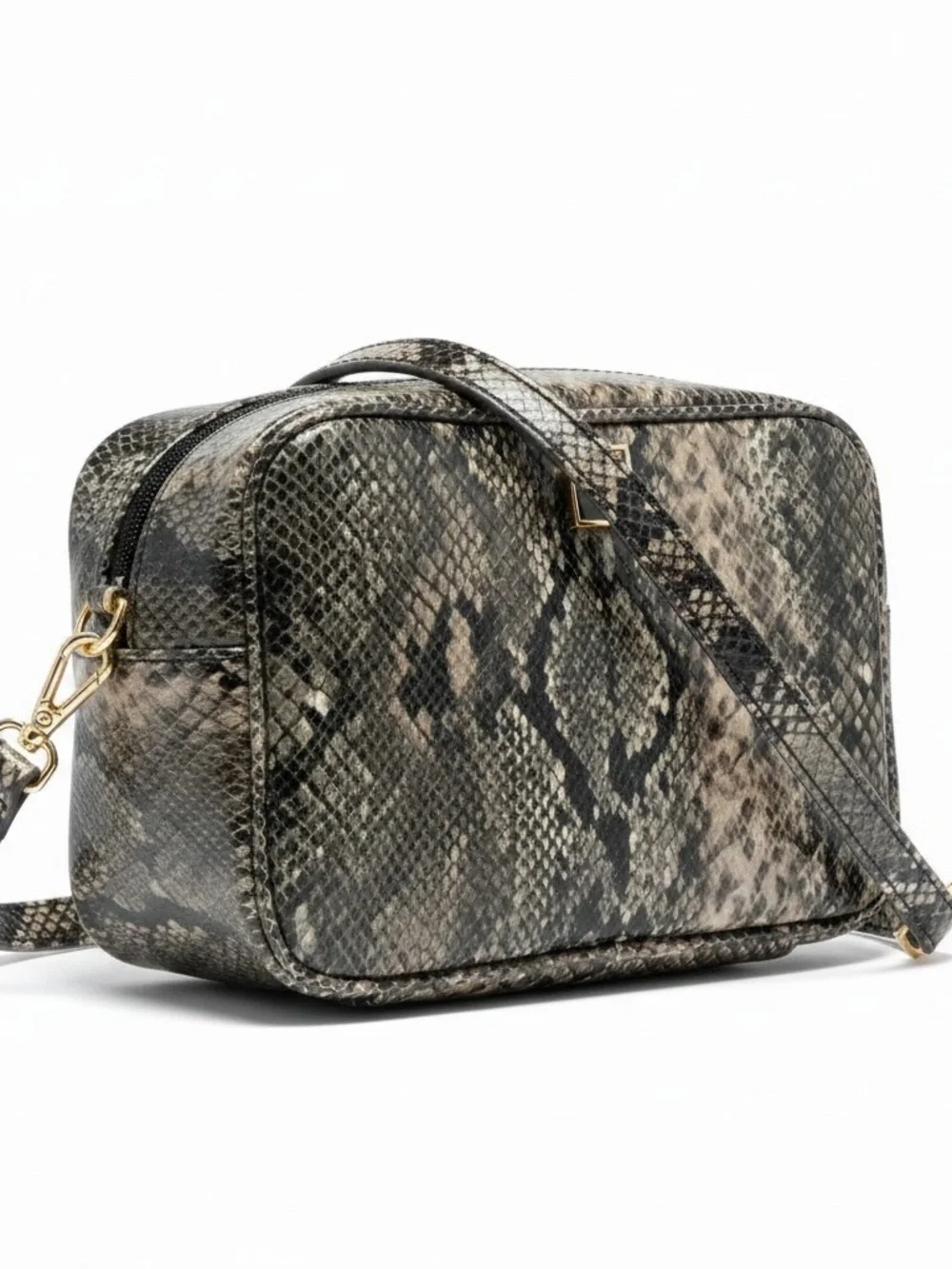 Animal Print Crossbody Bag Snake Print Shoulder Purse Casual Chic